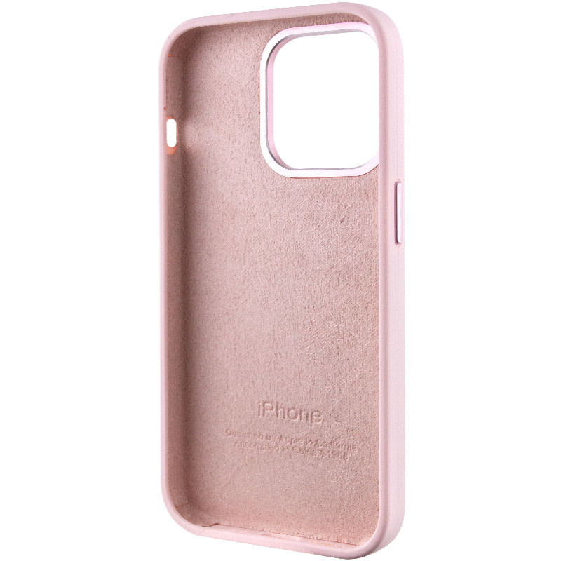 Купить Чехол Silicone Case Metal Buttons (AA) для Apple iPhone 14 Pro Max (6.7") (Розовый / Chalk Pink) на vchehle.ua