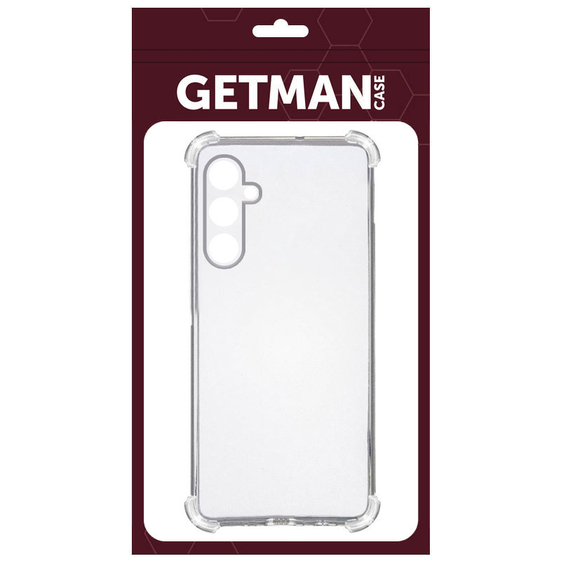 Фото TPU чехол GETMAN Ease logo усиленные углы Full Camera для Samsung Galaxy A56 5G (Бесцветный (прозрачный)) в магазине vchehle.ua