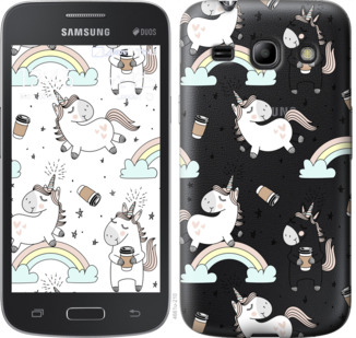 

Чехол Единорог и кофе для Samsung Galaxy Core Plus G3500 840666
