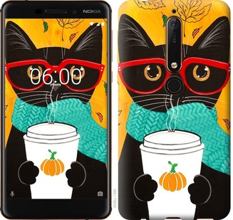 

Чохол Осінній кіт на Nokia 6.1 689815