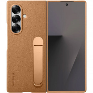 Кожаный чехол Leather Case (AAA) with stand для Samsung Galaxy Z Fold7