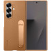 Кожаный чехол Leather Case (AAA) with stand для Samsung Galaxy Z Fold7 (Tan)