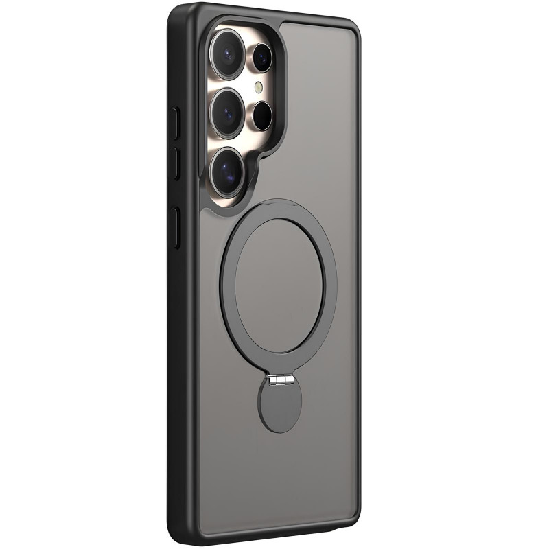 TPU+PC чехол Magnetic Safe Colorful HQ Ring для Samsung Galaxy S25 Ultra (Black)