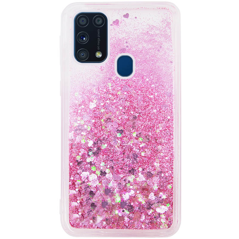 

TPU чехол Liquid hearts для Samsung Galaxy M31 (Розовый) 906151