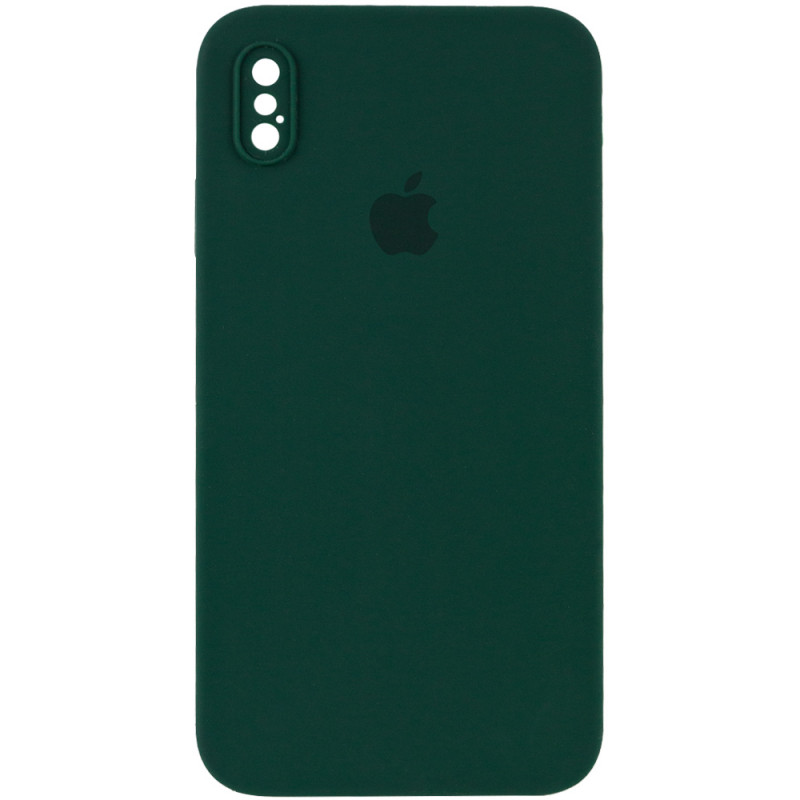 

Чехол Silicone Case Square Full Camera Protective (AA) для iPhone XS (5.8") (Зелений / Dark green) 1080728