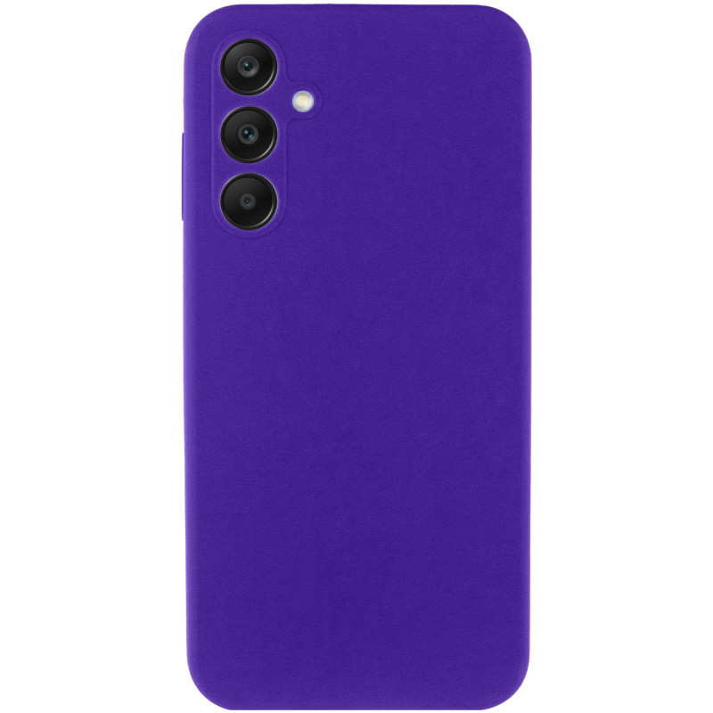 Фото Чехол Silicone Cover Lakshmi Full Camera (AAA) для Samsung Galaxy S24 FE (Фиолетовый / Amethyst) на vchehle.ua