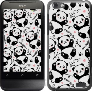 

Чехол Панды для HTC One V t320e 723062