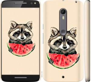 Чехол Енотик с арбузом для Motorola Moto X Style
