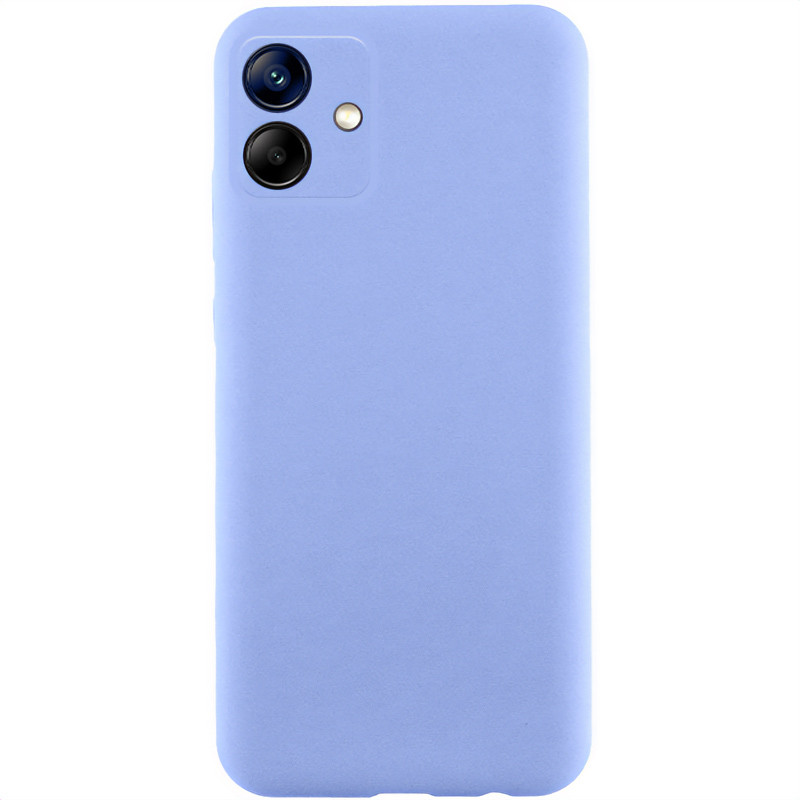 Чехол TPU GETMAN Liquid Silk Full Camera для Samsung Galaxy A06 (Сиреневый / Light purple)