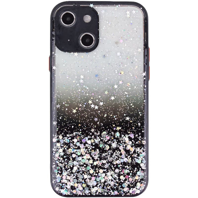 TPU чехол Spangle star с защитой камеры для Apple iPhone 13 (6.1") (Черный)