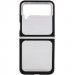 TPU+PC чехол Clear 360 для Samsung Galaxy Z Flip3 (Черный)
