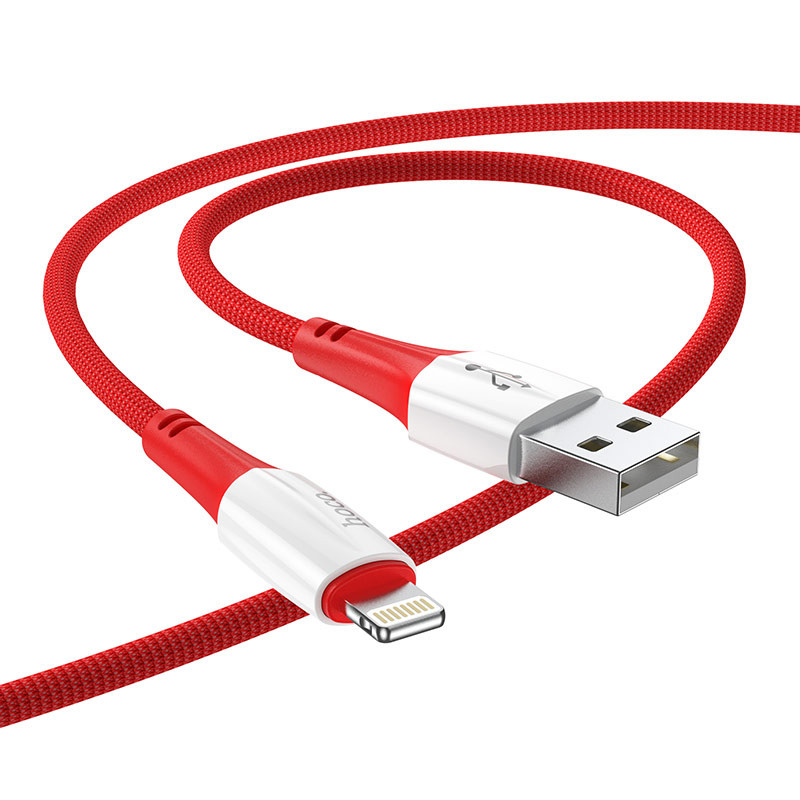 Фото Дата кабель Hoco X70 Ferry USB to Lightning (1m) (Red) в магазине vchehle.ua