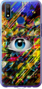 Чехол Абстрактный глаз для Realme 3 Pro