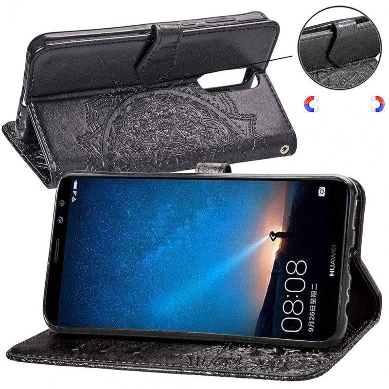 Купить Кожаный чехол-книжка Art Case с визитницей для Huawei Mate 10 Lite (Черный) на vchehle.ua