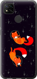 Чехол Лисички в космосе для Xiaomi Redmi 9C
