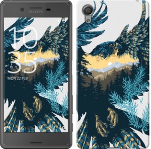 Чехол Арт-орел на фоне природы для Sony Xperia X F5122
