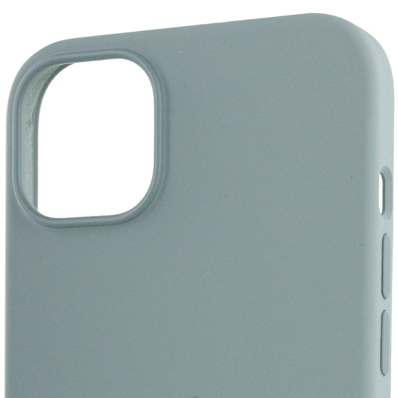 Купить Уценка Чехол Silicone case (AAA) with Magsafe для Apple iPhone 14 Pro Max (6.7") (Дефект упаковки / Бирюзовый / Succulent) на vchehle.ua