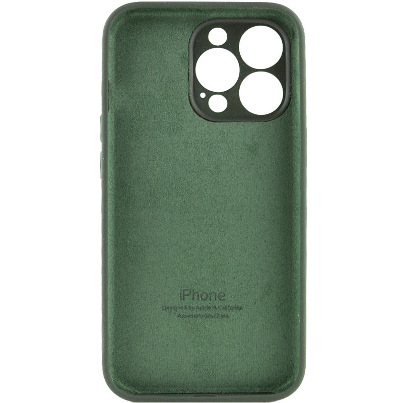 Фото Чохол Silicone Case Full Camera Protective (AA) на Apple iPhone 15 Pro (6.1") (Зелений / Cyprus Green) на vchehle.ua