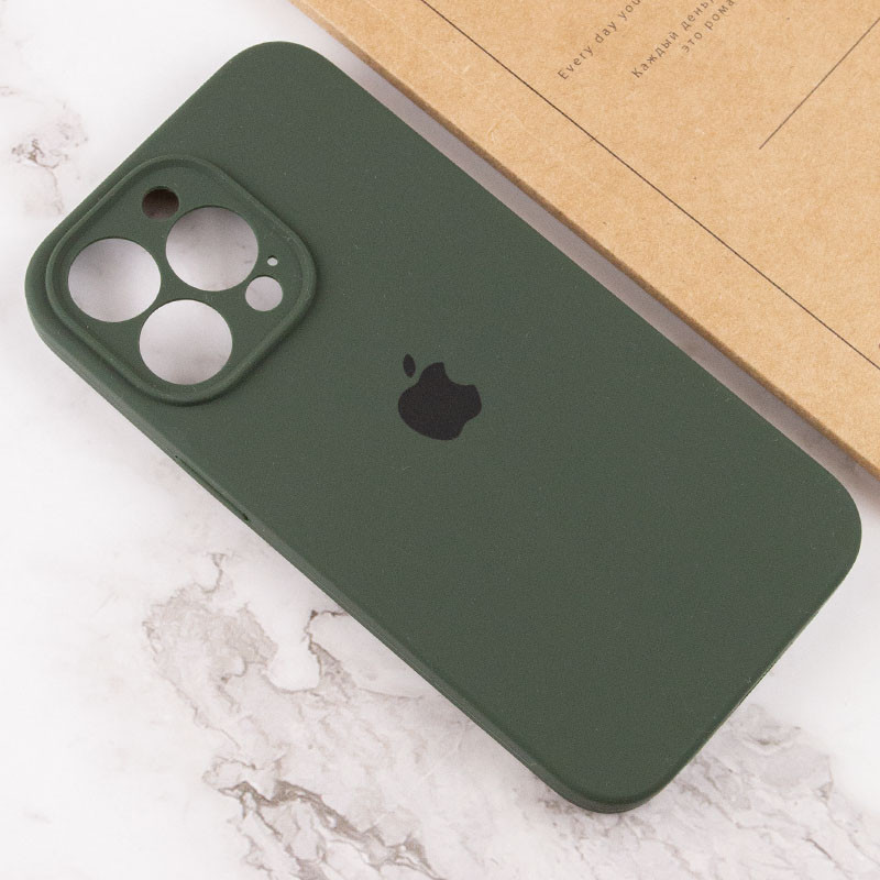 Чохол Silicone Case Full Camera Protective (AA) на Apple iPhone 13 Pro (6.1") (Зелений / Cyprus Green) в магазині vchehle.ua