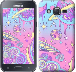 Чохол Рожева галактика на Samsung Galaxy J2 J200H