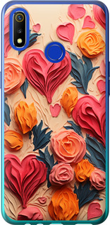 

Чехол Сердечки 3 для Realme 3 1645597