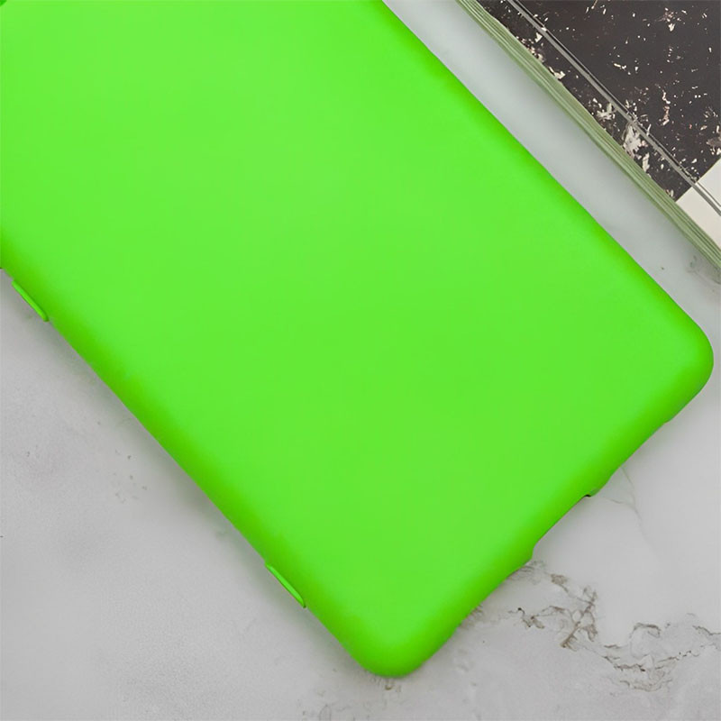 Фото Чохол TPU GETMAN Liquid Silk Full Camera на Xiaomi Redmi Note 13 Pro 4G (Салатовий / Neon Green) на vchehle.ua
