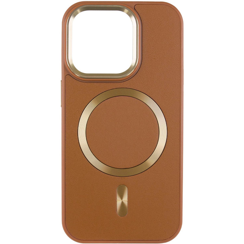Фото Шкіряний чохол SnapCase with Magnetic Safe на Apple iPhone 11 (6.1") (Brown) на vchehle.ua