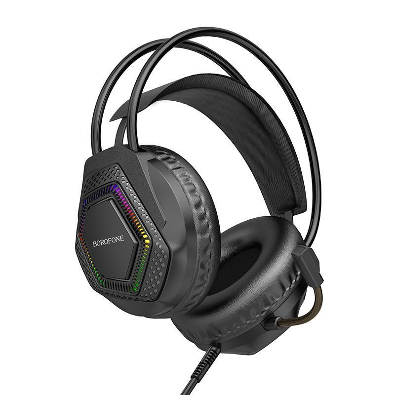 Фото Накладные наушники Borofone BO105 Thunder 3.5mm+USB (Black) на vchehle.ua