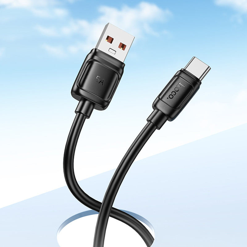 Замовити Дата кабель Hoco X115 Surpass USB для Type-C 100W (1m) (Black) на vchehle.ua