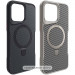 TPU+PC чохол Metal Buttons with Magnetic Safe Carbon Ring на Apple iPhone 16 (6.1")