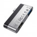 Переходник Borofone DH2 Type-C to HDMI+USB3.0 (Серебряный / Черный) в магазине vchehle.ua