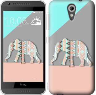 

Чехол Узорчатый слон для HTC Desire 620G 924298