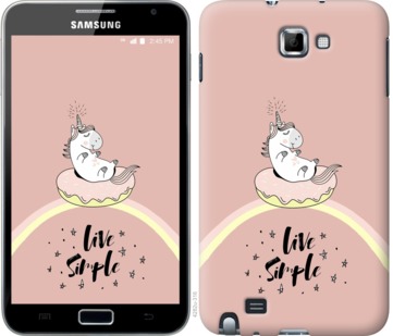 

Чехол Единорожка в пончике для Samsung Galaxy Note i9220 719184