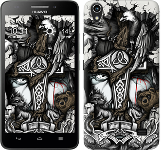 

Чехол Тату Викинг для Huawei Honor 4 Play 349496