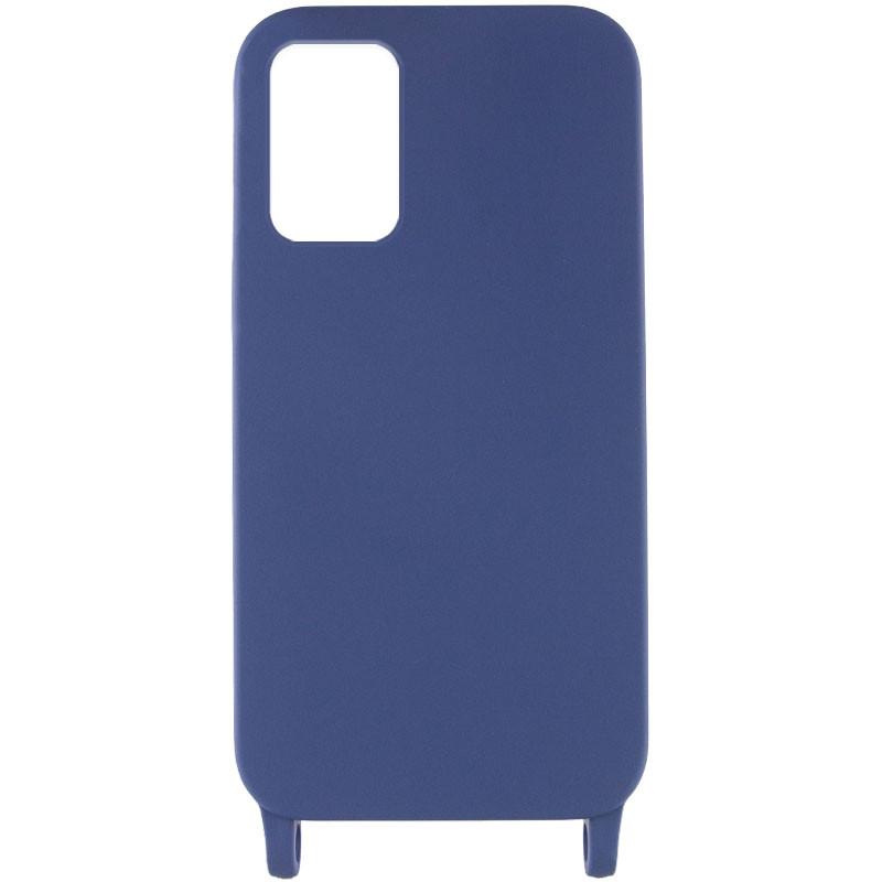 Фото Чехол Cord case c длинным цветным ремешком для Samsung Galaxy S22+ (Темно-синий / Midnight blue) в магазине vchehle.ua