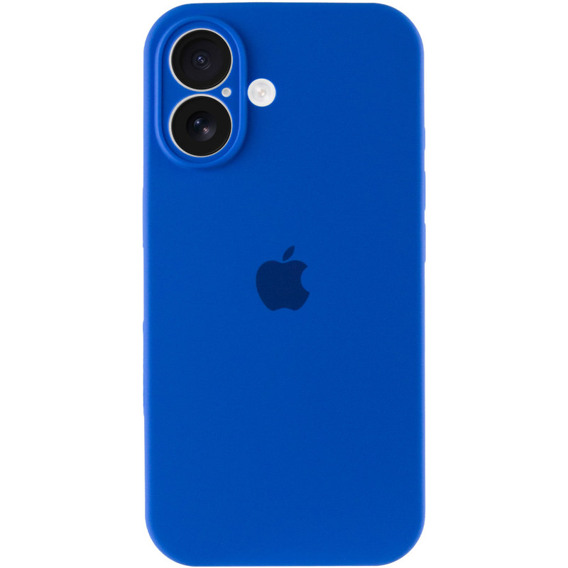 Фото Чехол Silicone Case Full Camera Protective (AA) для Apple iPhone 16 (6.1") (Синий / Capri Blue) на vchehle.ua