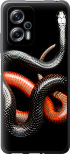 

Чехол Красно-черная змея на черном фоне для Xiaomi Redmi Note 11T Pro+ 1685084