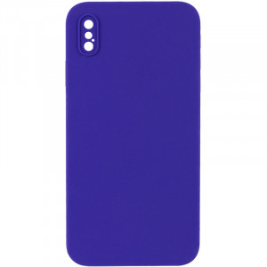 Чехол Silicone Case Square Full Camera Protective (AA) NOLOGO для iPhone XS (5.8")