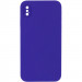 Silicone Case Square Full Camera Protective (AA) NOLOGO на Apple iPhone X / XS (5.8") (Фіолетовий / Ultra Violet)