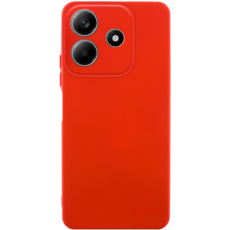 Чехол TPU GETMAN Liquid Silk Full Camera для Xiaomi Redmi Note 14 5G (Красный / Red)