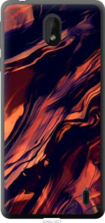 

Чехол Черно-оранжевая абстракция для Nokia 1 Plus 1405005