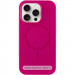 Чехол Silicone Case Full Protective (AA) NO LOGO with Magnetic Safe для Apple iPhone 13 (6.1") (Малиновый / Dragon Fruit)