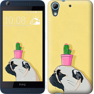 

Чохол Мопс з кактусом на HTC Desire 626G 795480