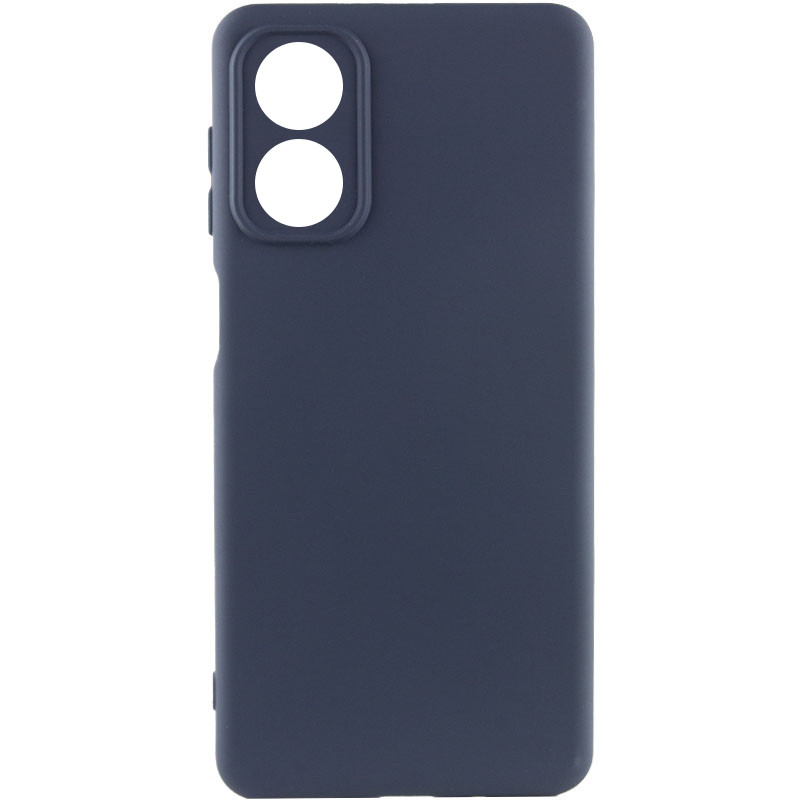 Чохол Silicone Cover Lakshmi Full Camera (A) на Oppo A17 (Синий / Midnight Blue)