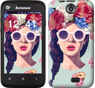 

Чехол Девушка с цветами для Lenovo A300 298119