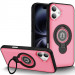 TPU+Textured PC Magnet для Apple iPhone 16 (6.1") (Pink)