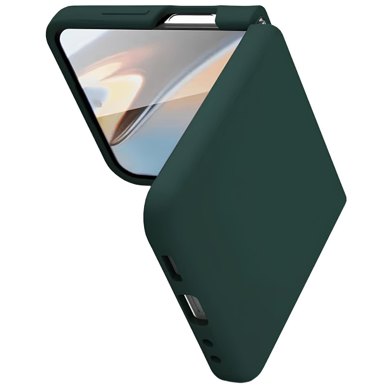 Фото Чохол Foldables Silicone Cover Lakshmi (AAA) на Samsung Galaxy Z Flip6 (Зелений / Cyprus Green) в маназині vchehle.ua
