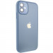 Фото Чехол TPU+Glass Sapphire Midnight для Apple iPhone 12 (6.1") (Голубой / Blue) на vchehle.ua