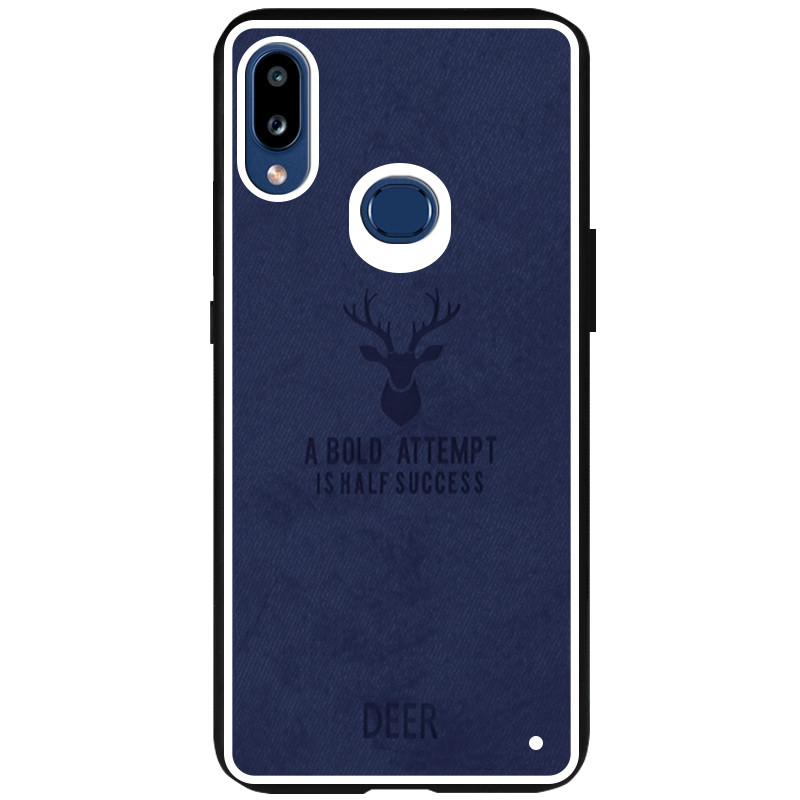 

TPU+Textile чехол Deer для Samsung Galaxy A10s (Синий) 787695
