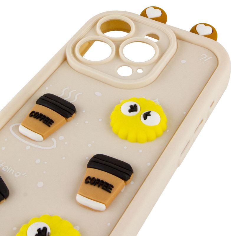 Чехол TPU Toys Case with Ears для Apple iPhone 15 Pro Max (6.7") (Sand) в магазине vchehle.ua